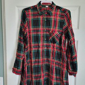 Old Navy Plaid Shirt Dress